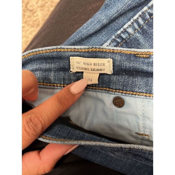 Madewell 10” High Riser Skinny Skinny Medium Wash size 24 - Picture 5 of 5